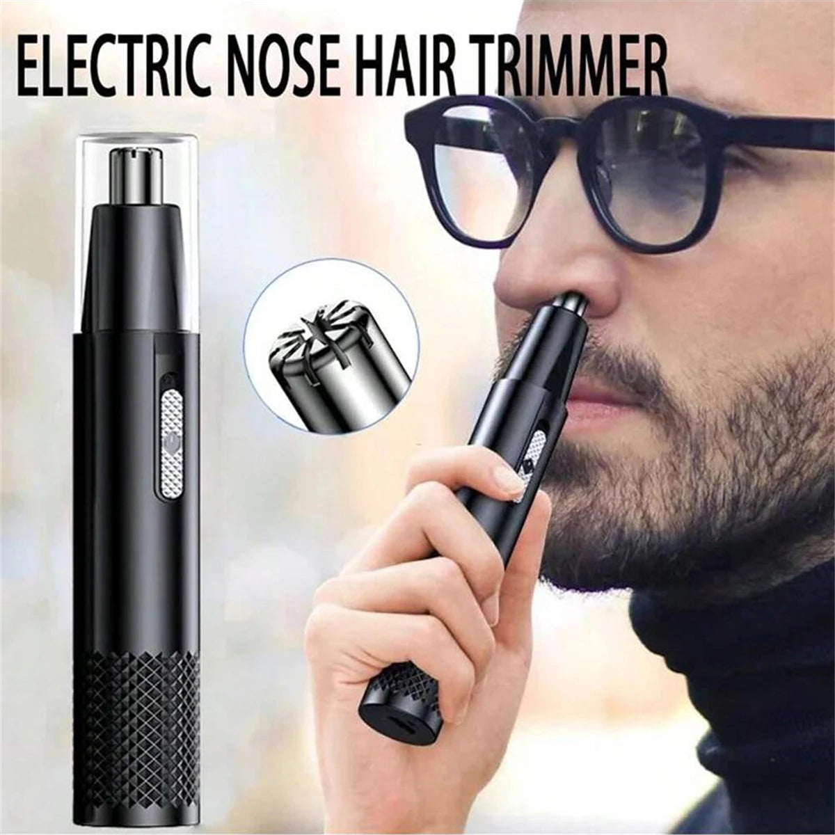 Electric Nose & Neck Hair Trimmer – Portable Unisex Shaving Tool