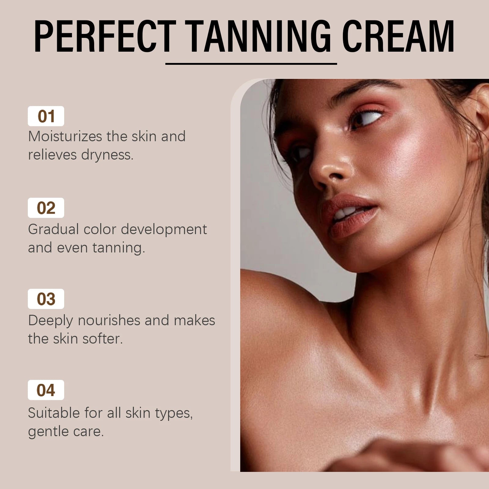 Oceaura 100g Fake Tan Body Cream – Tanning Accelerator Lotion