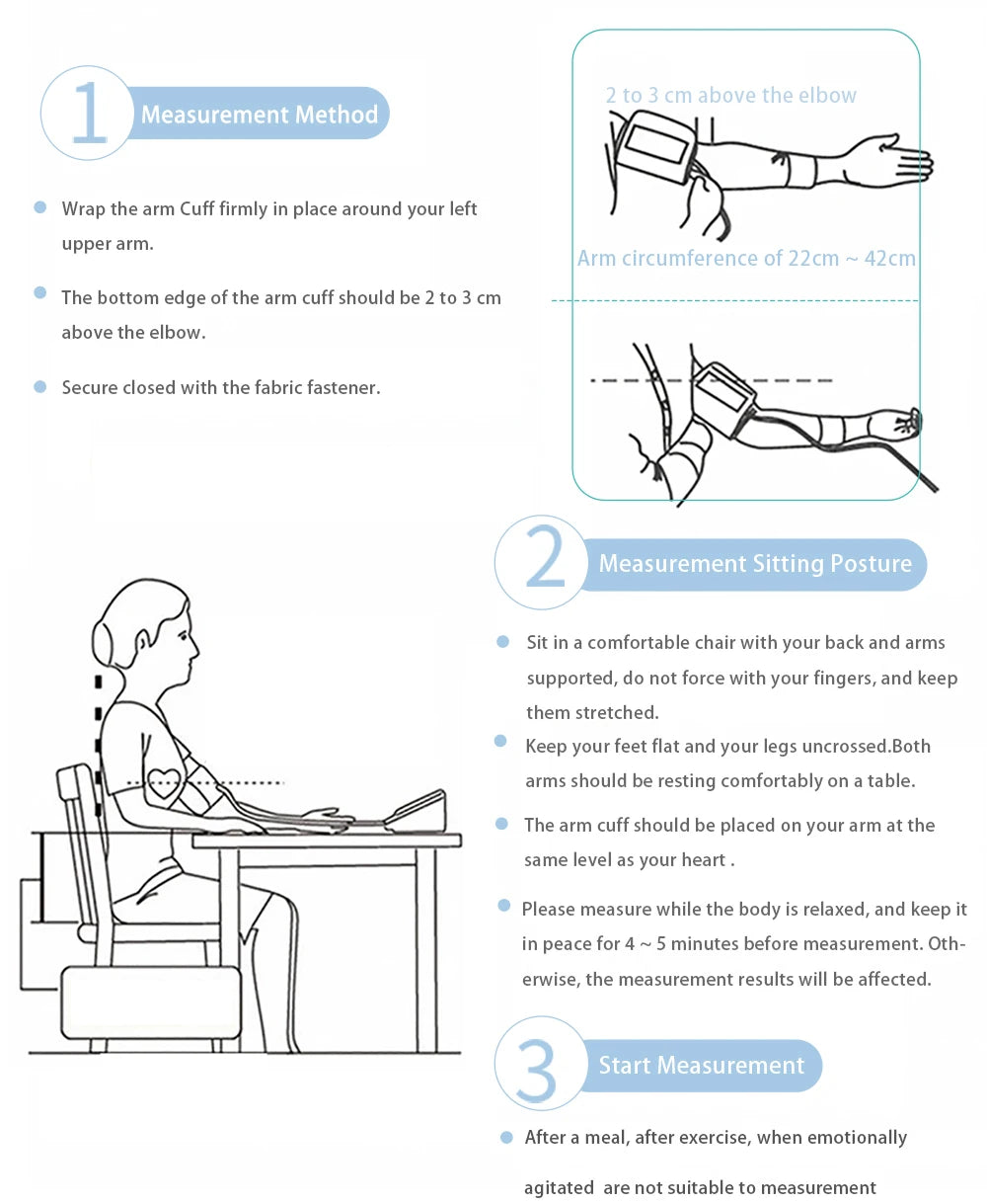 AICARE Upper Arm Digital Blood Pressure Monitor