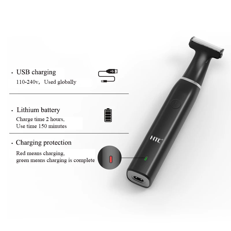 HTC Face & Body Hybrid Electric Trimmer and Shaver