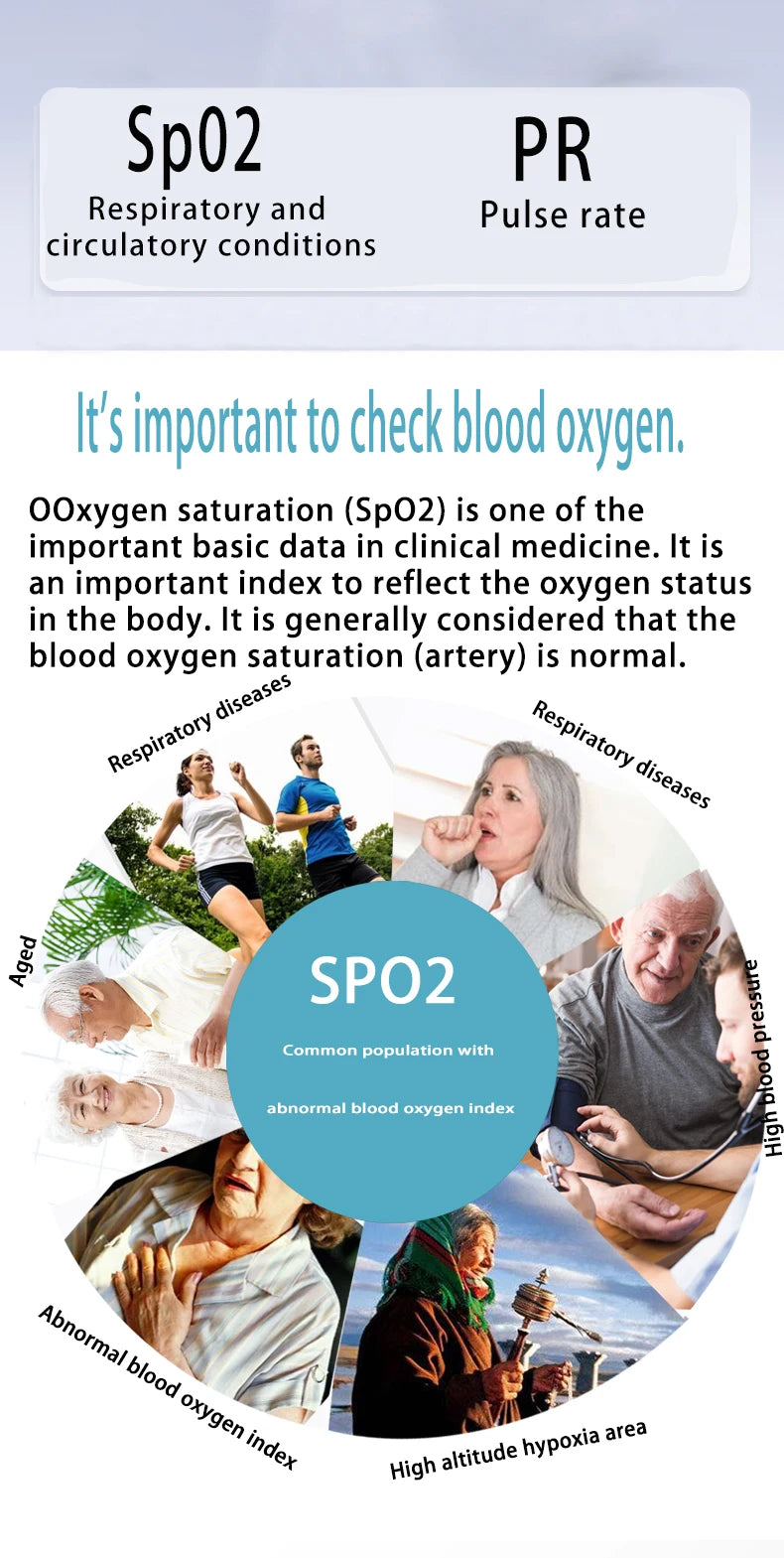 Rechargeable Finger Pulse Oximeter