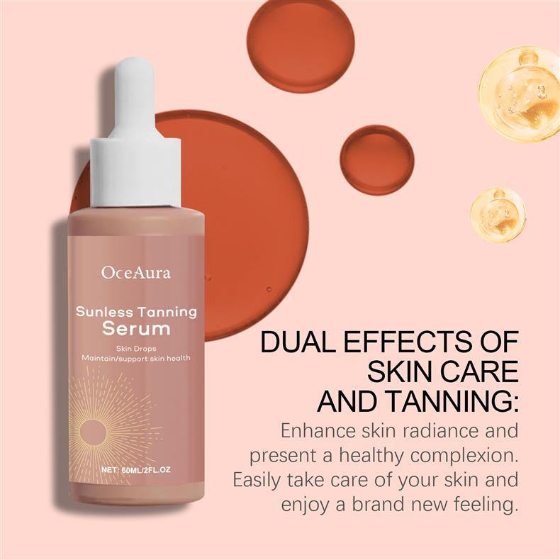 Herbal Sunless Tanning Serum Drops – Natural Bronzer