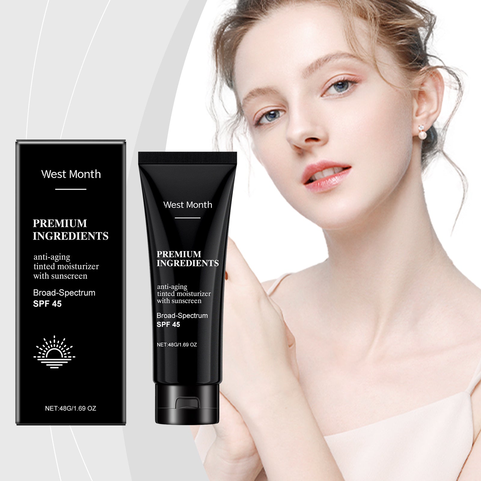 SPF45 Broad Spectrum Waterproof Sunscreen Cream