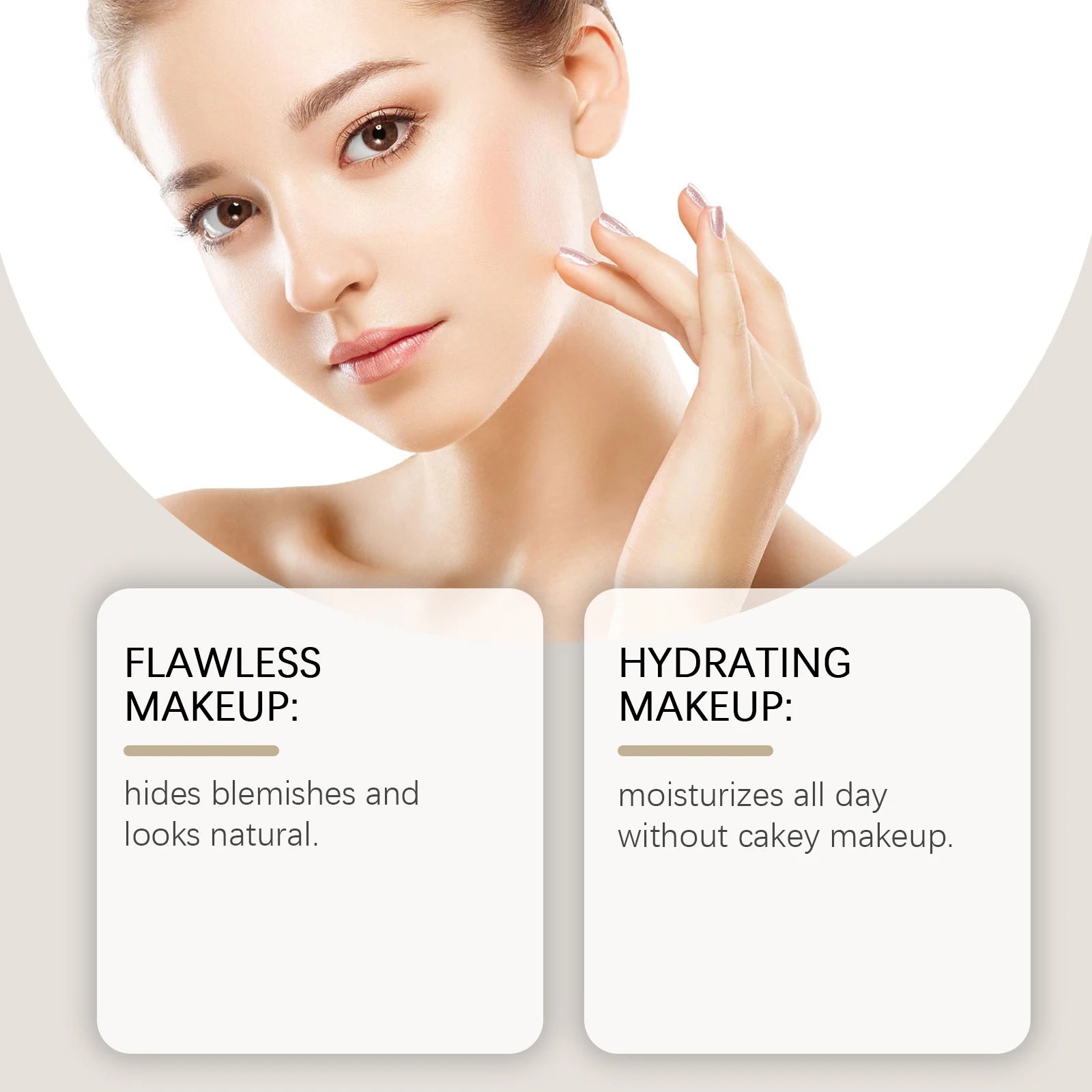 Lightweight Sunscreen Foundation Cream