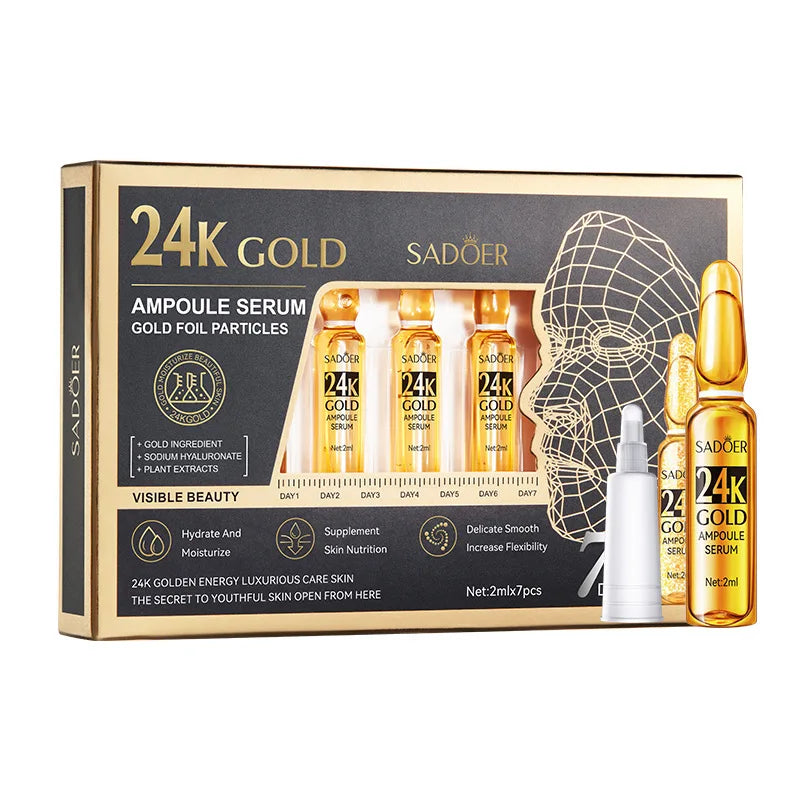 24K Gold Anti-Aging Face Serum – Dark Spot & Wrinkle Remover