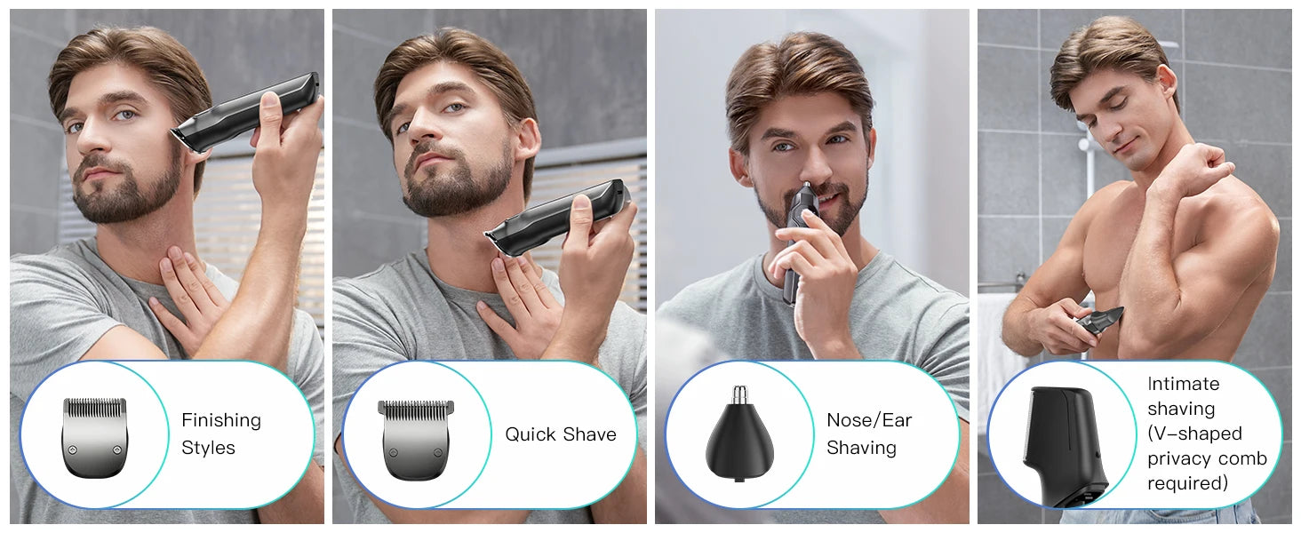 Kensen S30 4-in-1 Cordless Hair Clipper & Grooming Kit