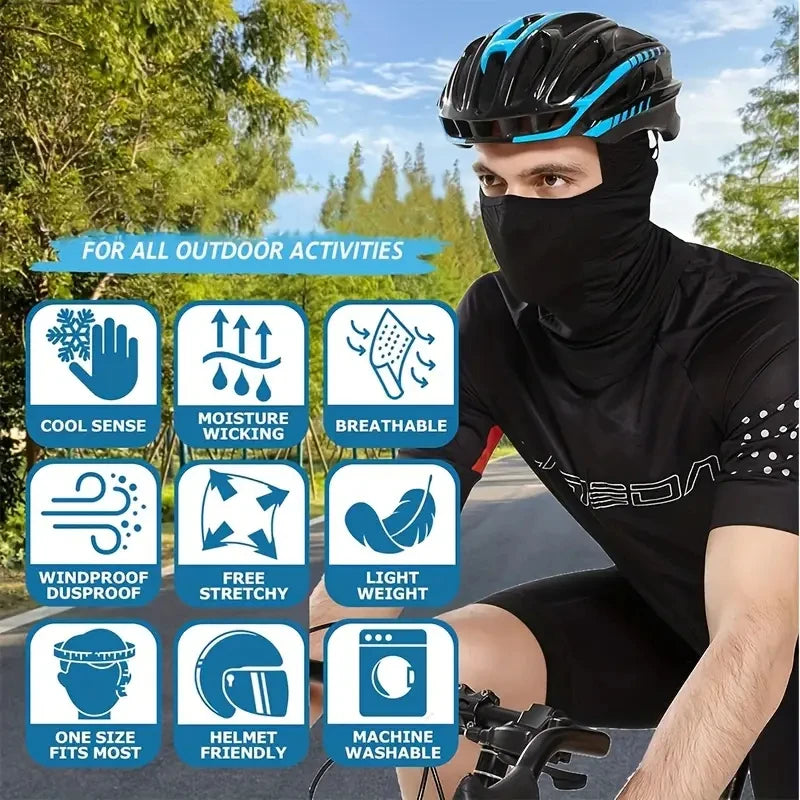 360° Cooling Sun Hood Mask – Lightweight Outdoor Face Cover