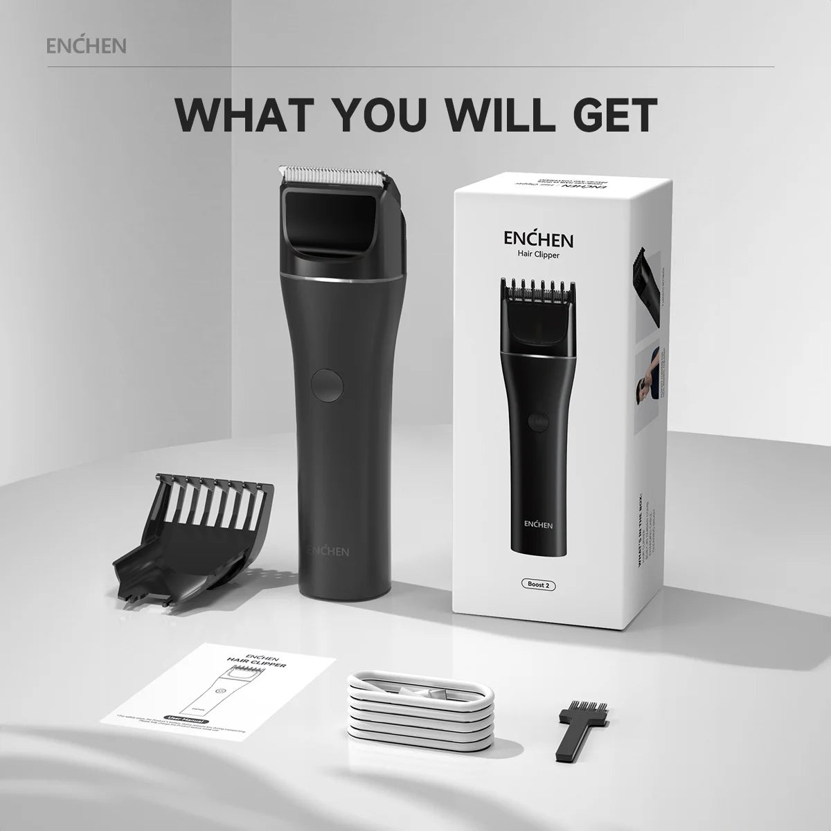 ENCHEN Cordless Hair Clipper & Beard Trimmer – Adjustable Body Groomer