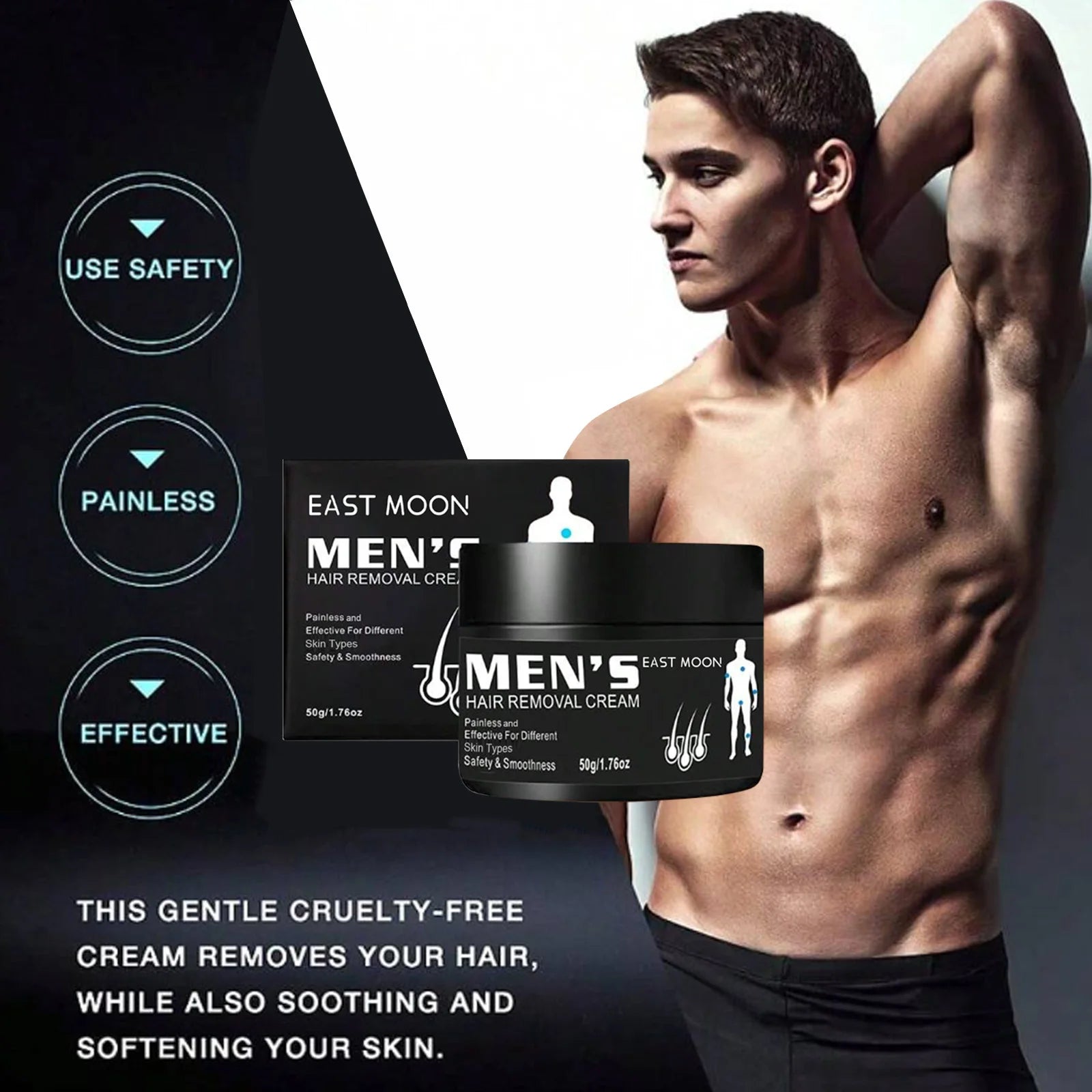 Men’s Aloe Hair Removal Cream – Nourishing & Painless Formula