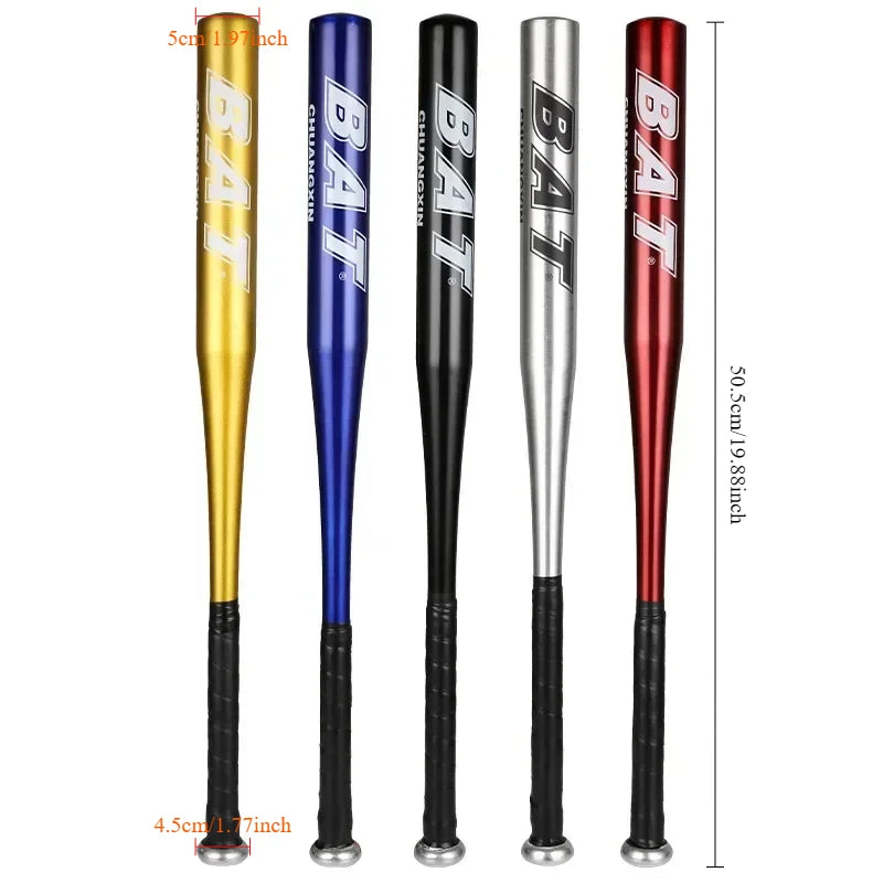Alloy Aluminum Baseball Bat – Multi-Color Practice Bat for Kids & Adults