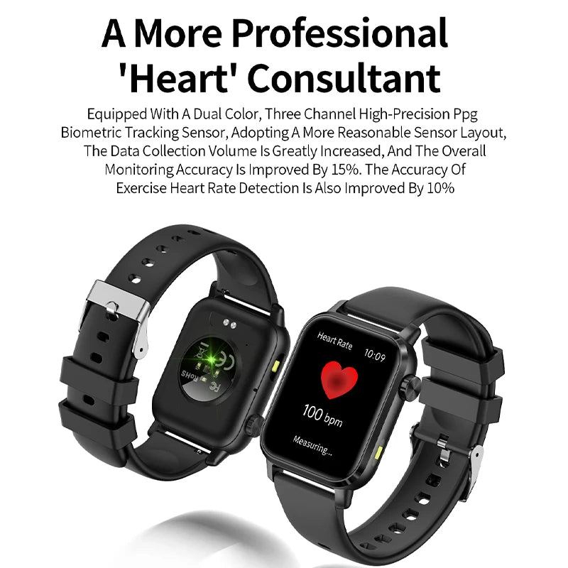 Men's Bluetooth Call Smart Watch – IP68 Waterproof Fitness Tracker