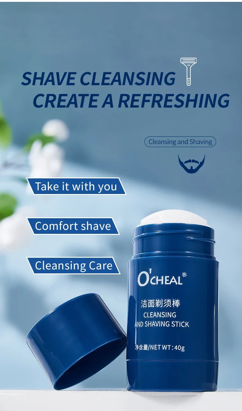 O'CHEAL 40g Facial Cleansing Gel Shaving Stick