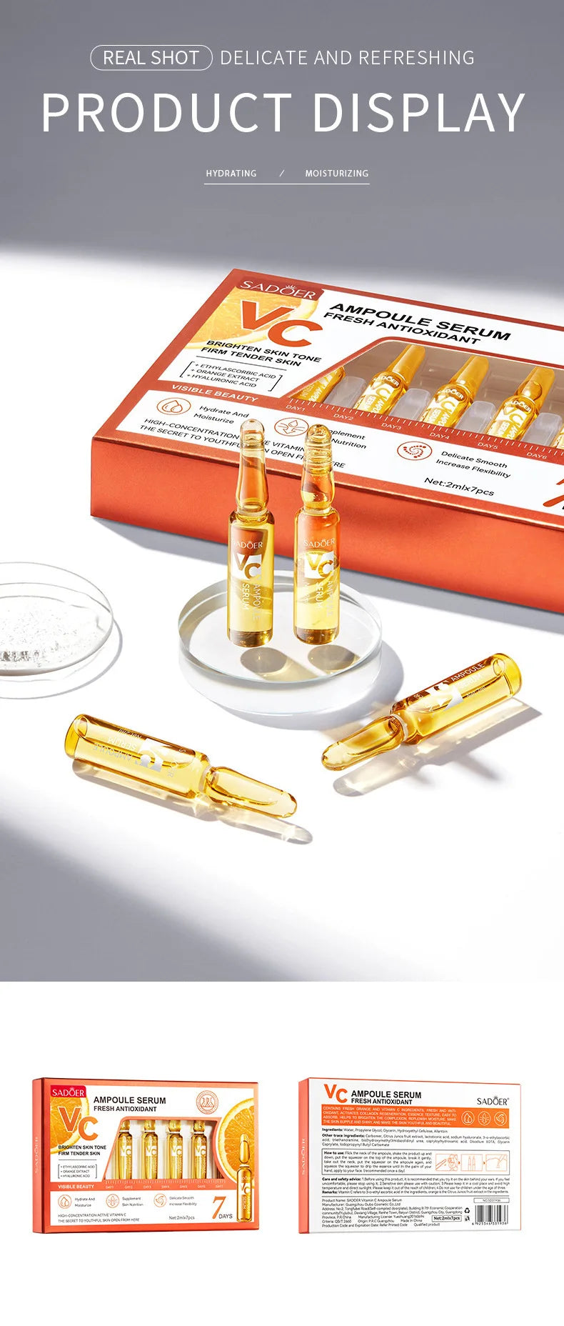 24K Gold Anti-Aging Face Serum – Dark Spot & Wrinkle Remover