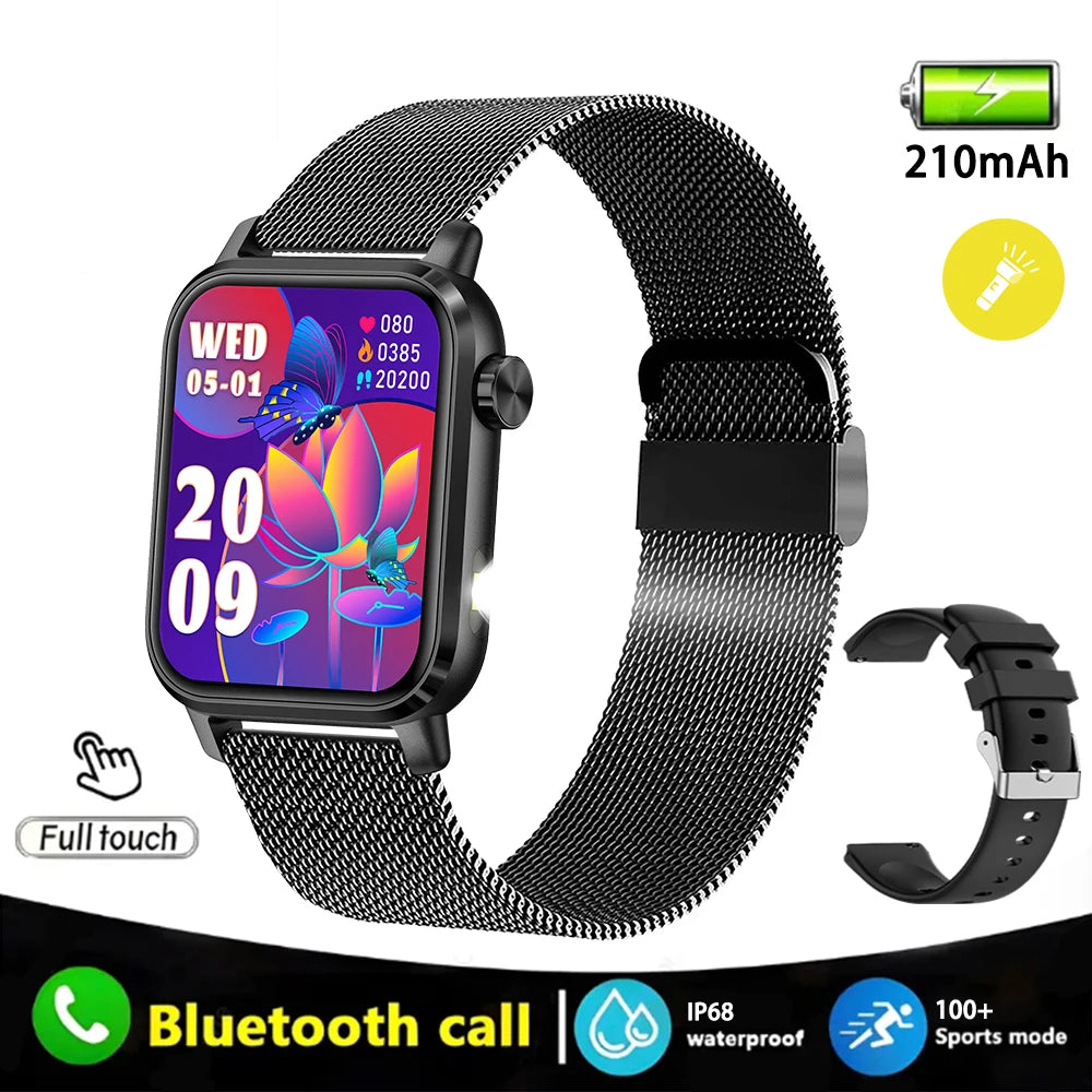 Men's Bluetooth Call Smart Watch – IP68 Waterproof Fitness Tracker