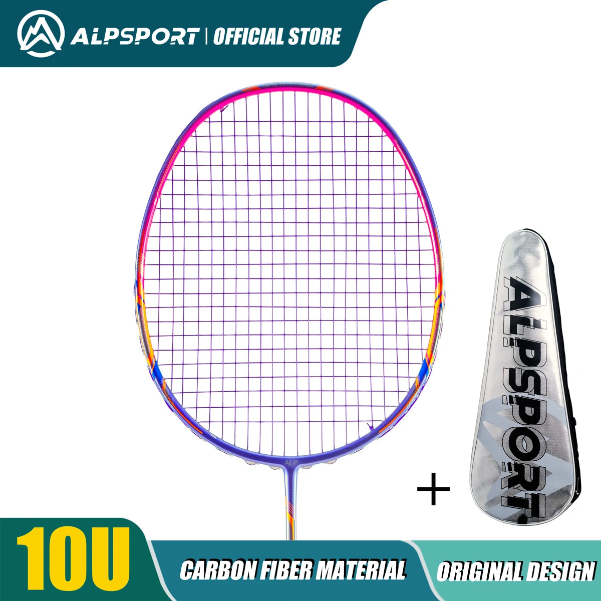 ALP GJ 10U Ultralight 52g Badminton Racket T800 Carbon