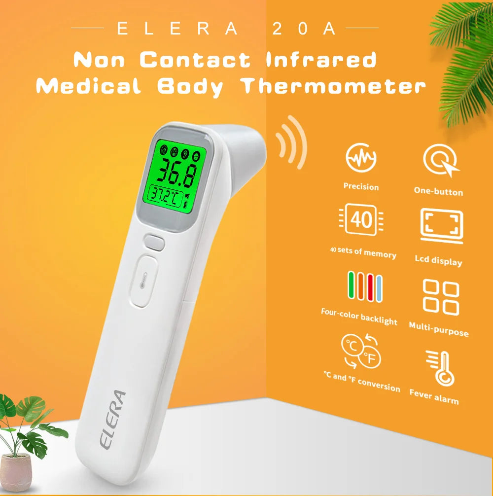 ELERA Infrared Thermometer – Non-Contact Forehead & Ear Temperature Scanner
