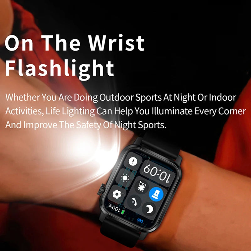 Men's Bluetooth Call Smart Watch – IP68 Waterproof Fitness Tracker