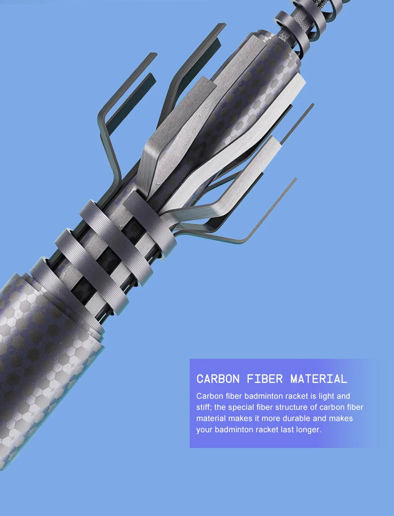 ALP GJ 10U Ultralight 52g Badminton Racket T800 Carbon