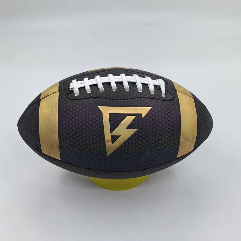 Standard Size 9 American Football – PU Rugby Ball for Youth & Adult
