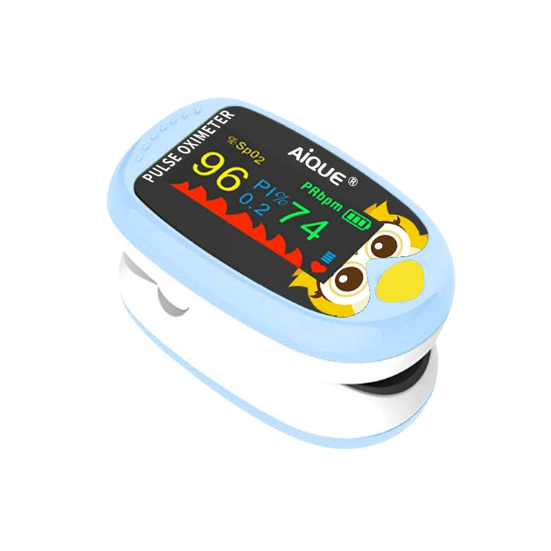 AiQUE Pediatric Pulse Oximeter – Oxygen & Heart Rate Monitor for Kids