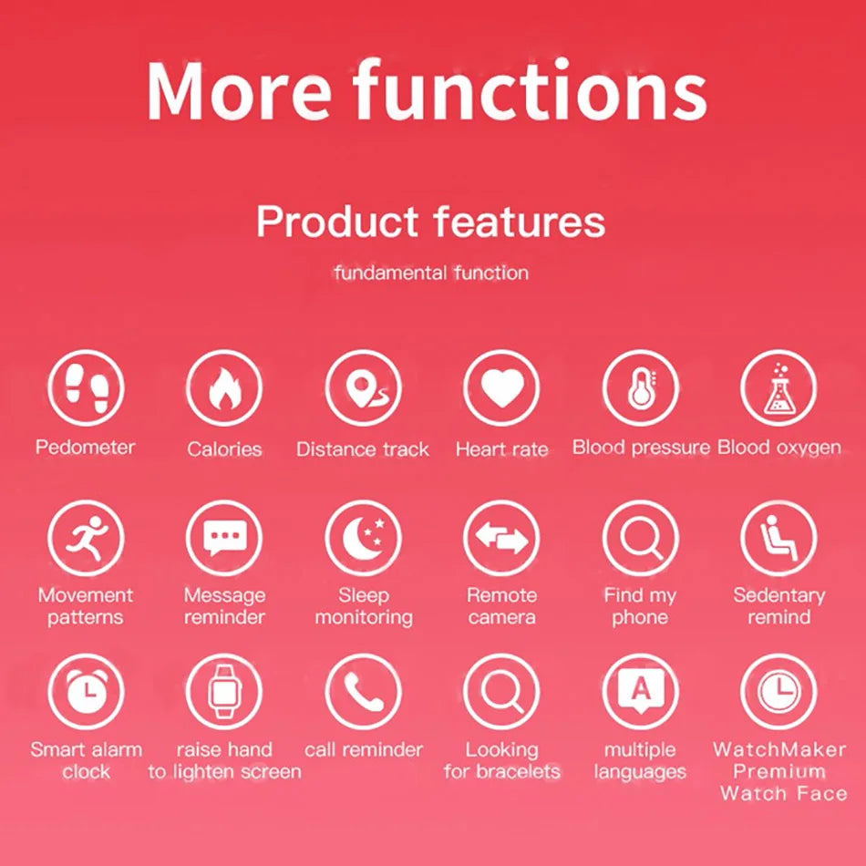 M6 Fitness Smart Watch – Heart & Health Tracker Bracelet