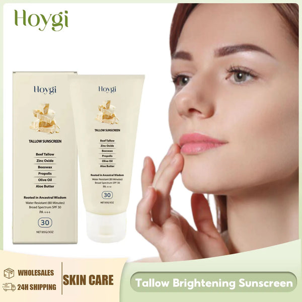 Tallow Brightening Sunscreen SPF30+ – Moisturizing UV Protection