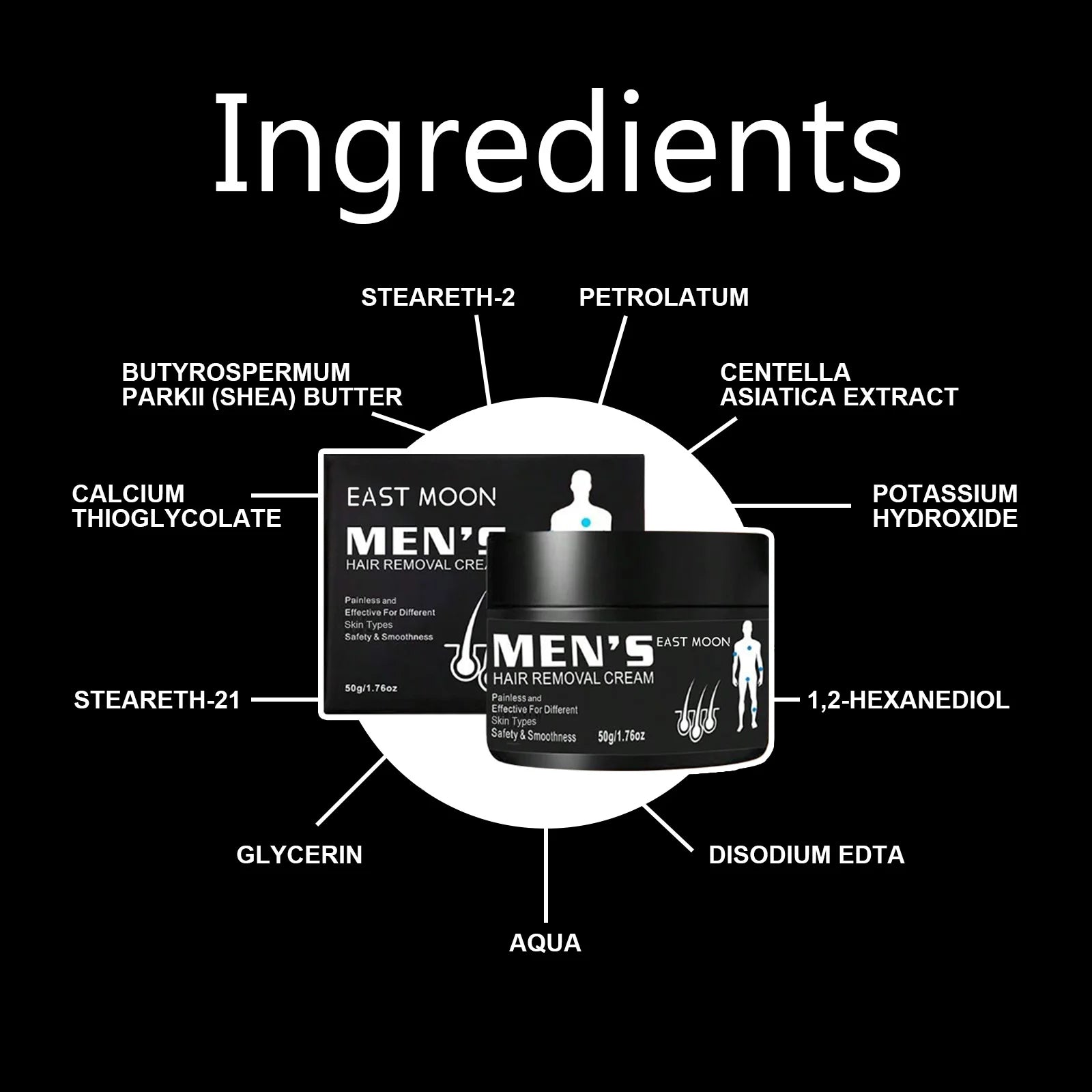 Men’s Aloe Hair Removal Cream – Nourishing & Painless Formula