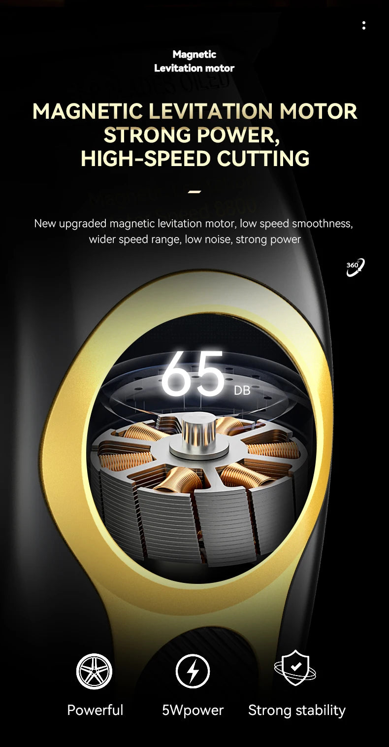 Kemei KM-2373 Professional Hair Clipper – Magnetic Motor & Charging Base