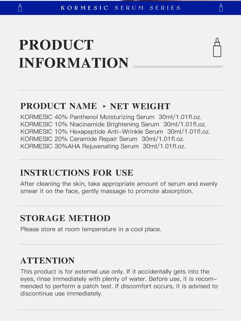 AHA Niacinamide Brightening Serum – Anti-Wrinkle & Nourishing Essence