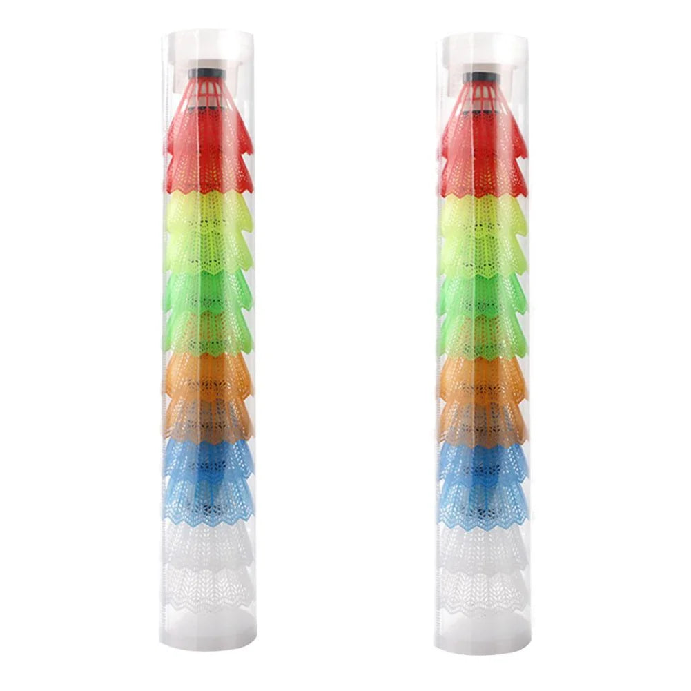 12pcs Lightweight Plastic Badminton Shuttlecocks
