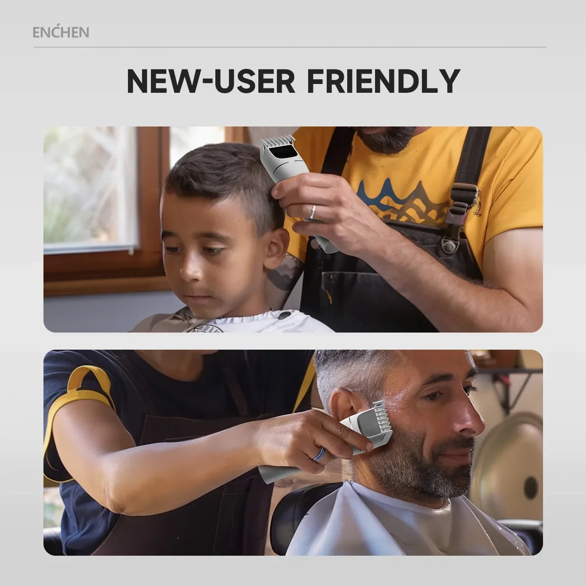 ENCHEN Cordless Hair Clipper & Beard Trimmer – Adjustable Body Groomer