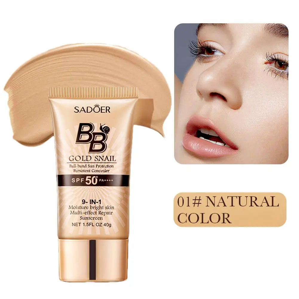 Gold Snail BB Cream SPF50 – Sunscreen & Concealer Moisturizer