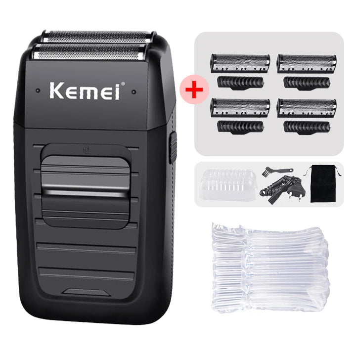 Kemei KM-1102 Cordless Twin Blade Men’s Shaver & Trimmer