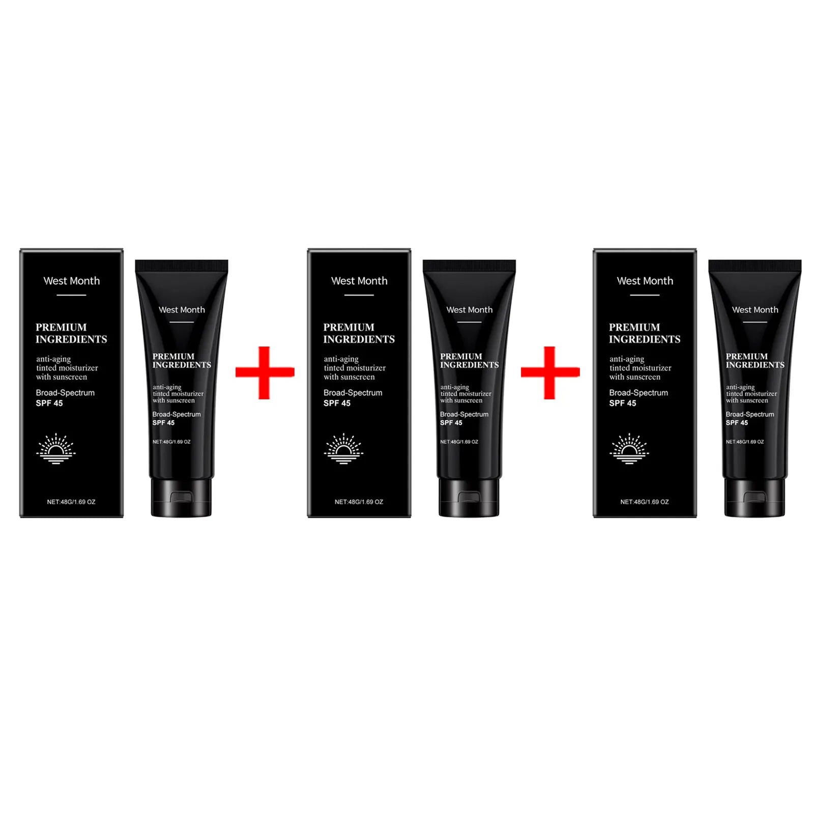 SPF45 Broad Spectrum Waterproof Sunscreen Cream