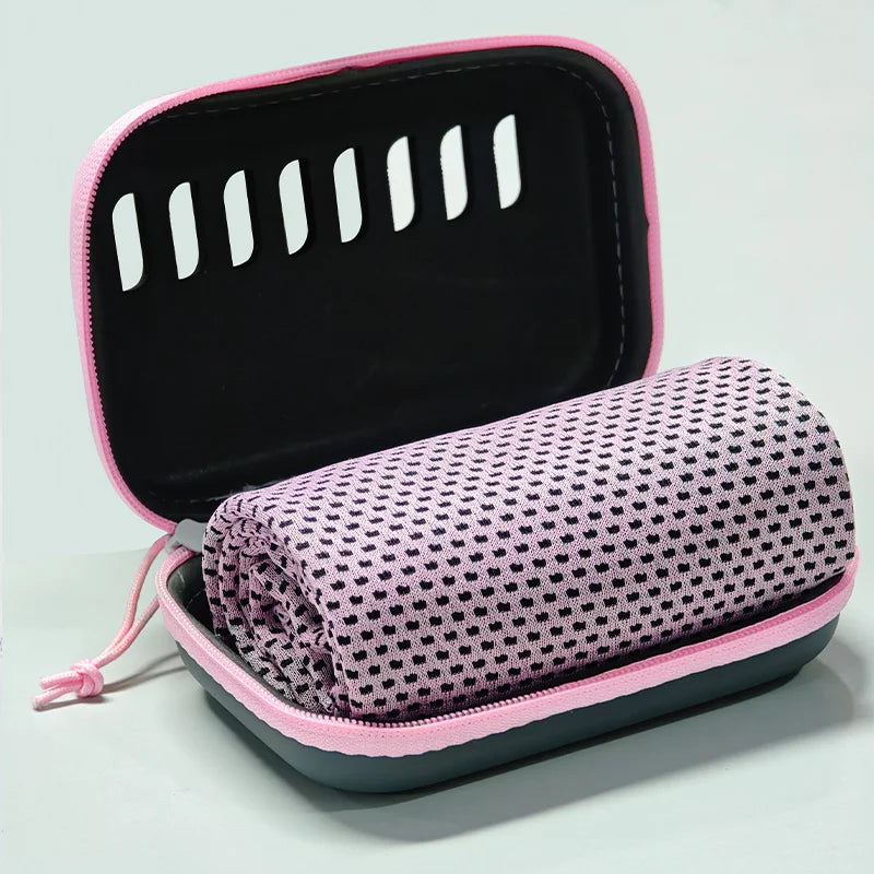 Camping Cooling Towels with EVA Case – Quick-Dry, Portable Sports & Travel Towels