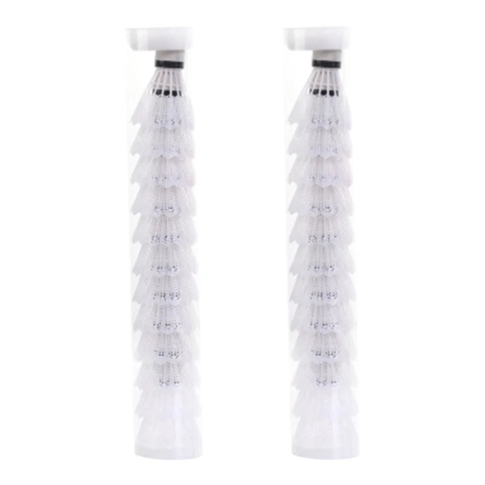 12pcs Lightweight Plastic Badminton Shuttlecocks