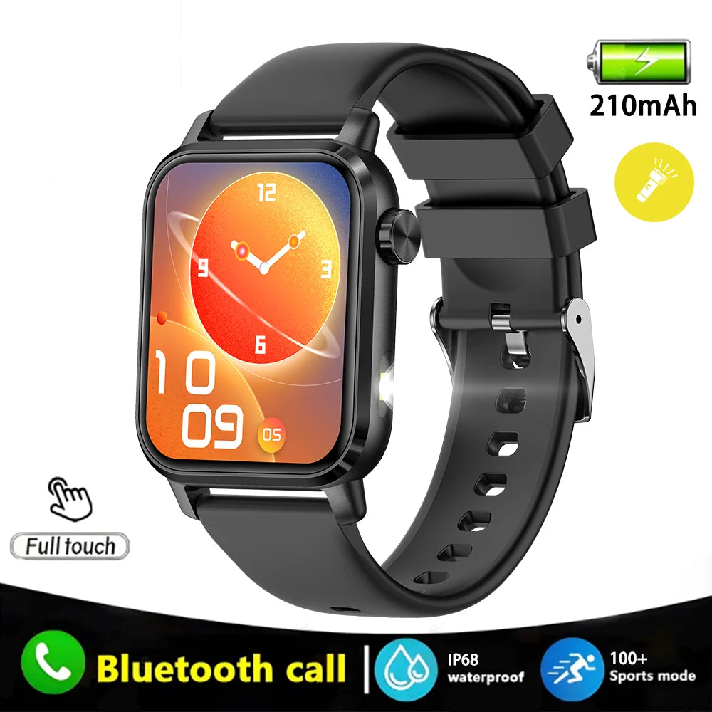 Men's Bluetooth Call Smart Watch – IP68 Waterproof Fitness Tracker