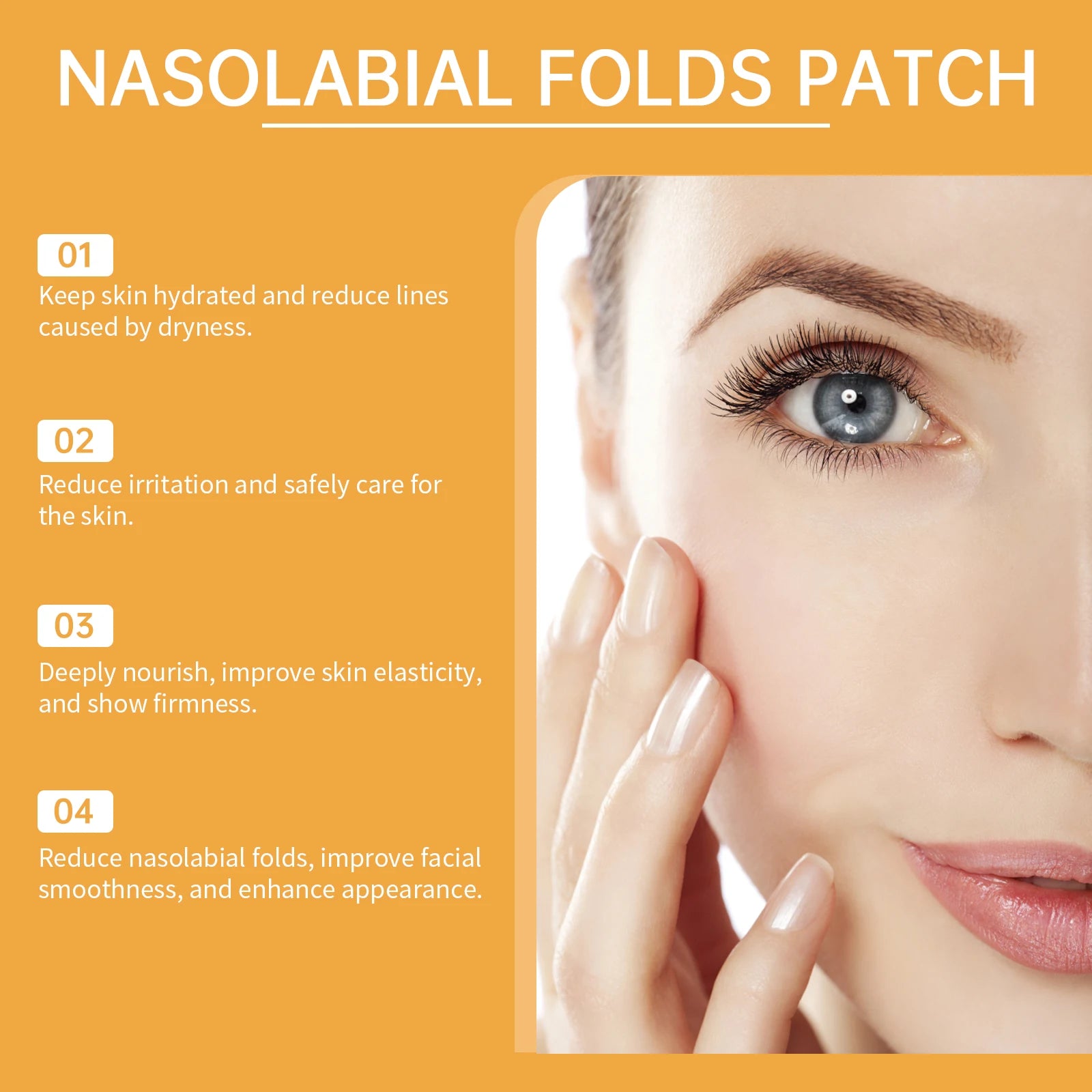 Nasolabial Fold Patches – Anti-Wrinkle & Hydrating Face Lifting Stickers
