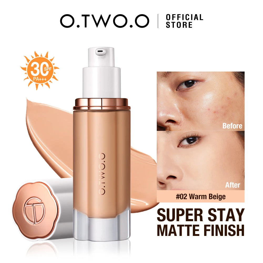 O.TWO.O High-Coverage Liquid Foundation Cream
