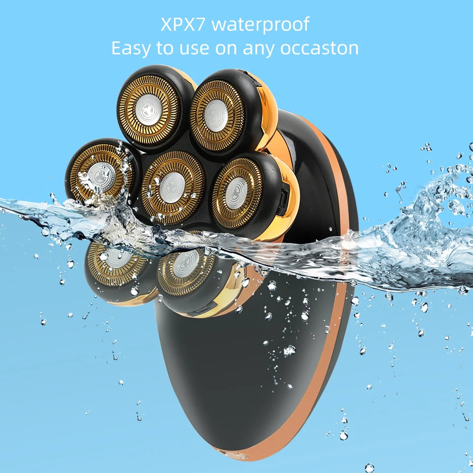 Men’s 7D Floating Electric Shaver – Wet & Dry Rechargeable Razor