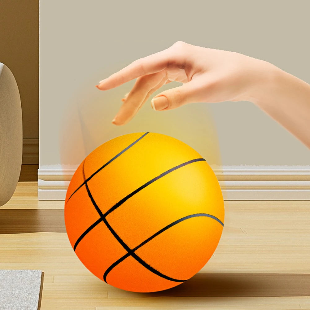 Indoor Silent Foam Basketball – Soft Mute Bounce Ball (18/21/24cm)