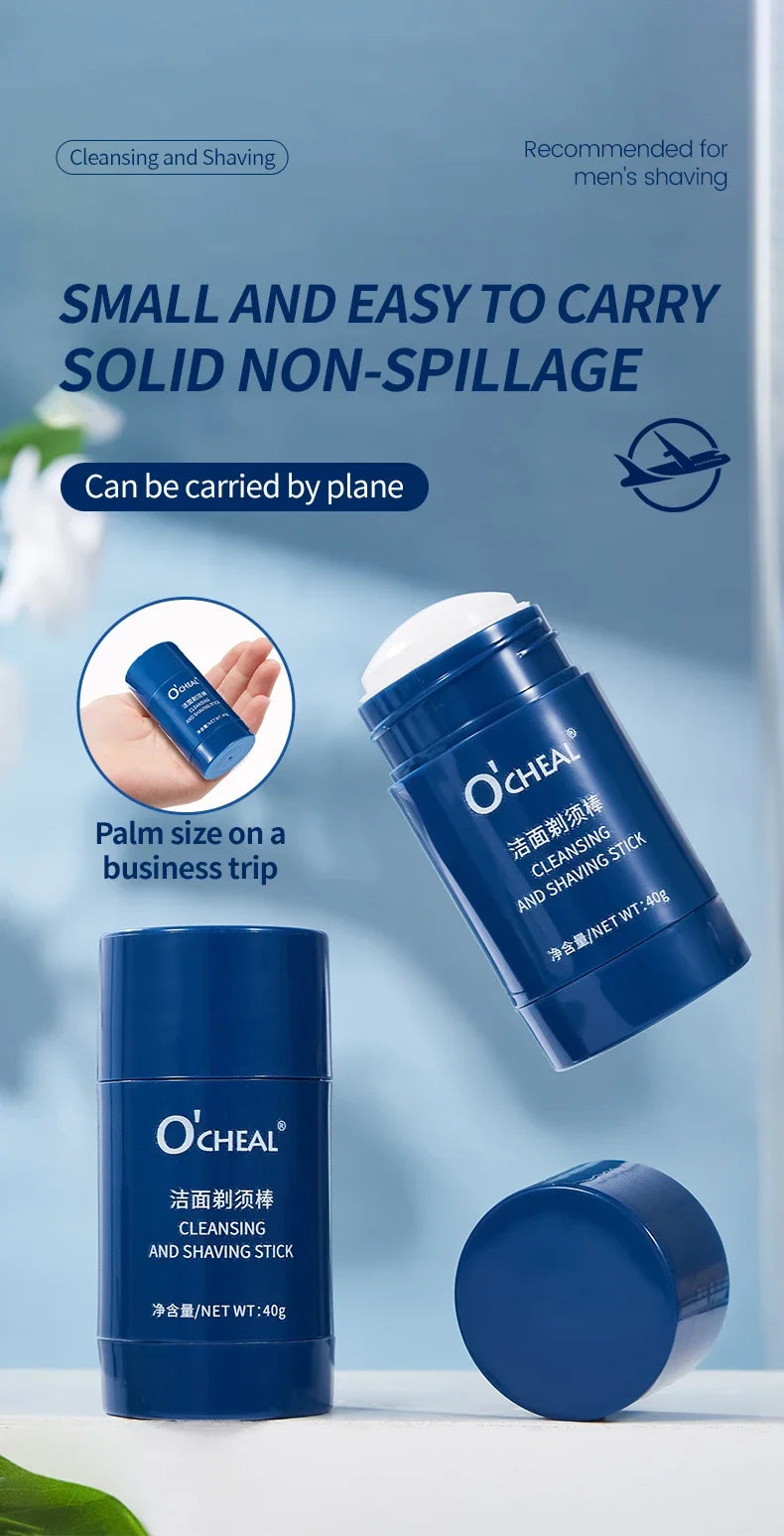 O'CHEAL 40g Facial Cleansing Gel Shaving Stick
