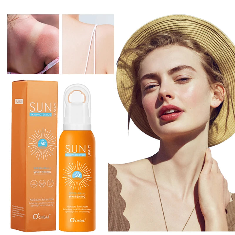 O’cheal Sunscreen Spray – 150ml Moisturizing & Anti-Aging SPF for Face & Body