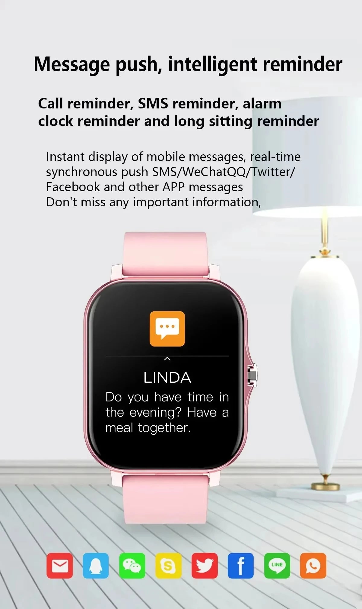 Xiaomi Smart Watch – Fitness & Health Tracker for Android/iOS