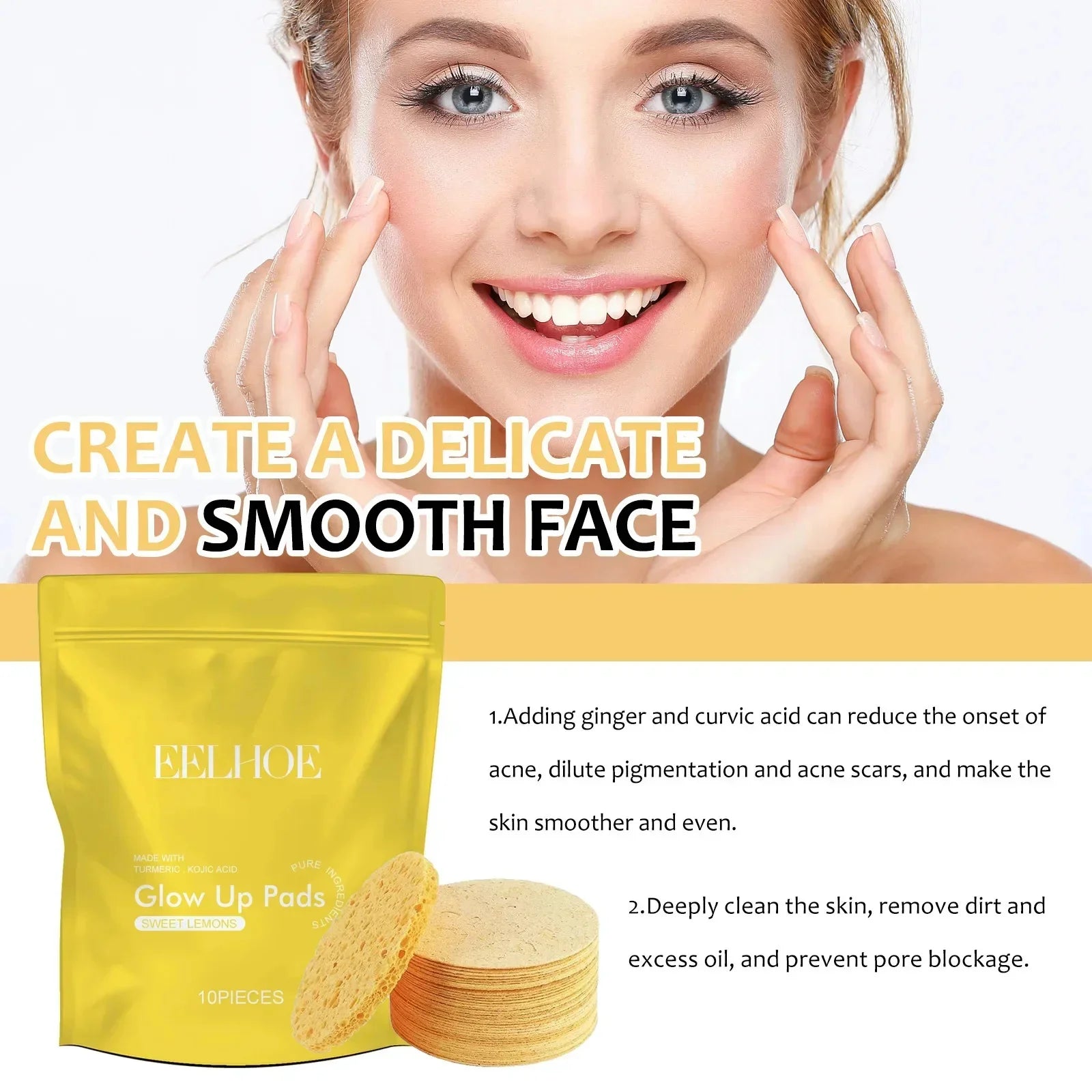 Turmeric Kojic Acid Exfoliating Cleansing Pads