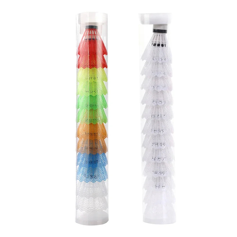 12pcs Lightweight Plastic Badminton Shuttlecocks