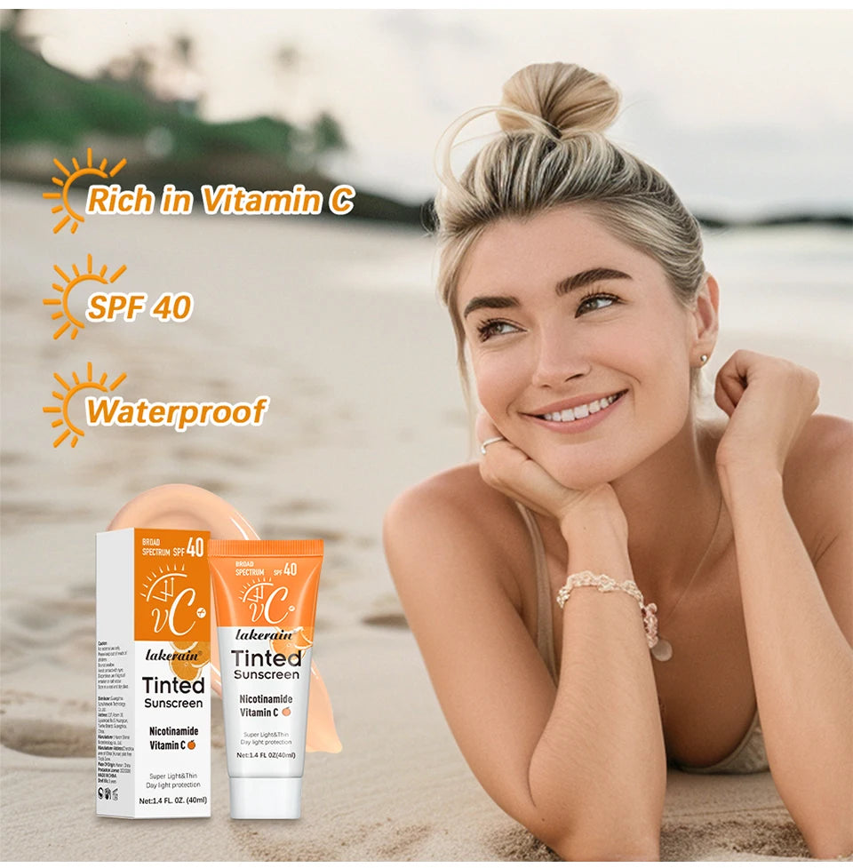 SPF40 Tinted VC Moisturizing Sunscreen Cream