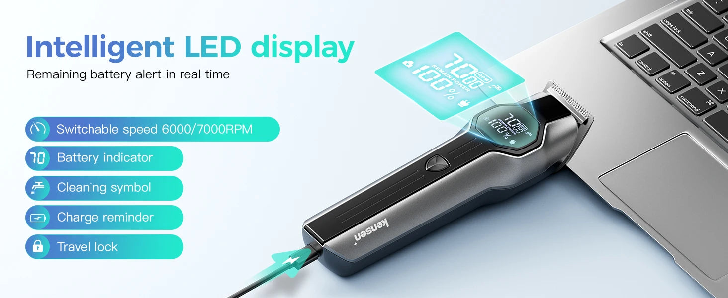 Kensen S30 4-in-1 Cordless Hair Clipper & Grooming Kit