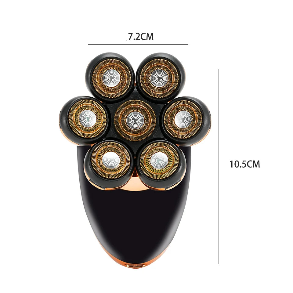 Men’s 7D Floating Electric Shaver – Wet & Dry Rechargeable Razor