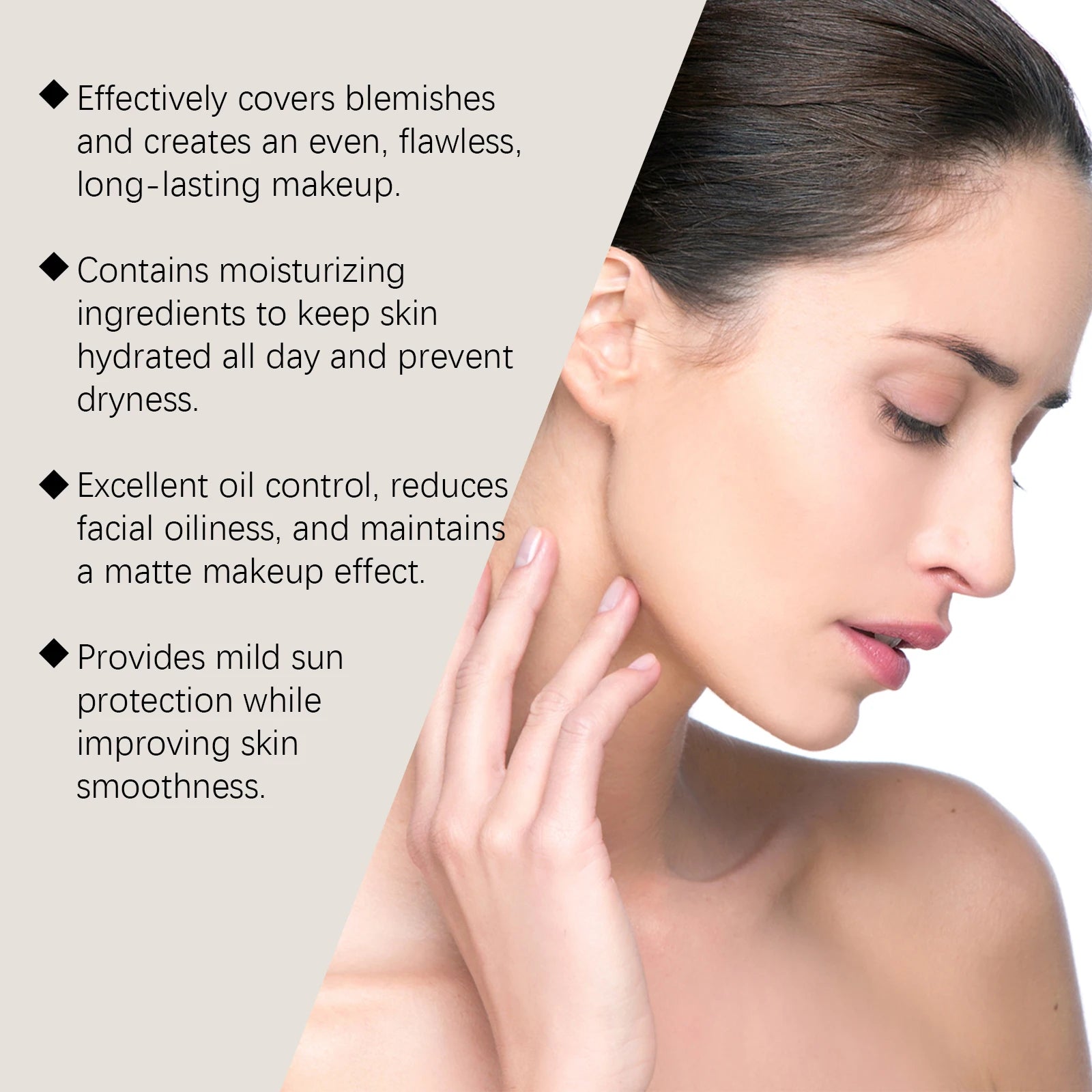 Lightweight Sunscreen Foundation Cream